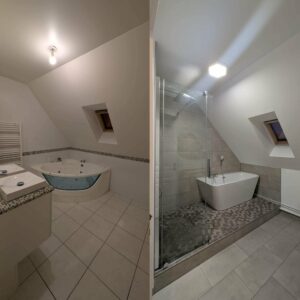 Rénovation salle de bain. saint André sur Cailly
